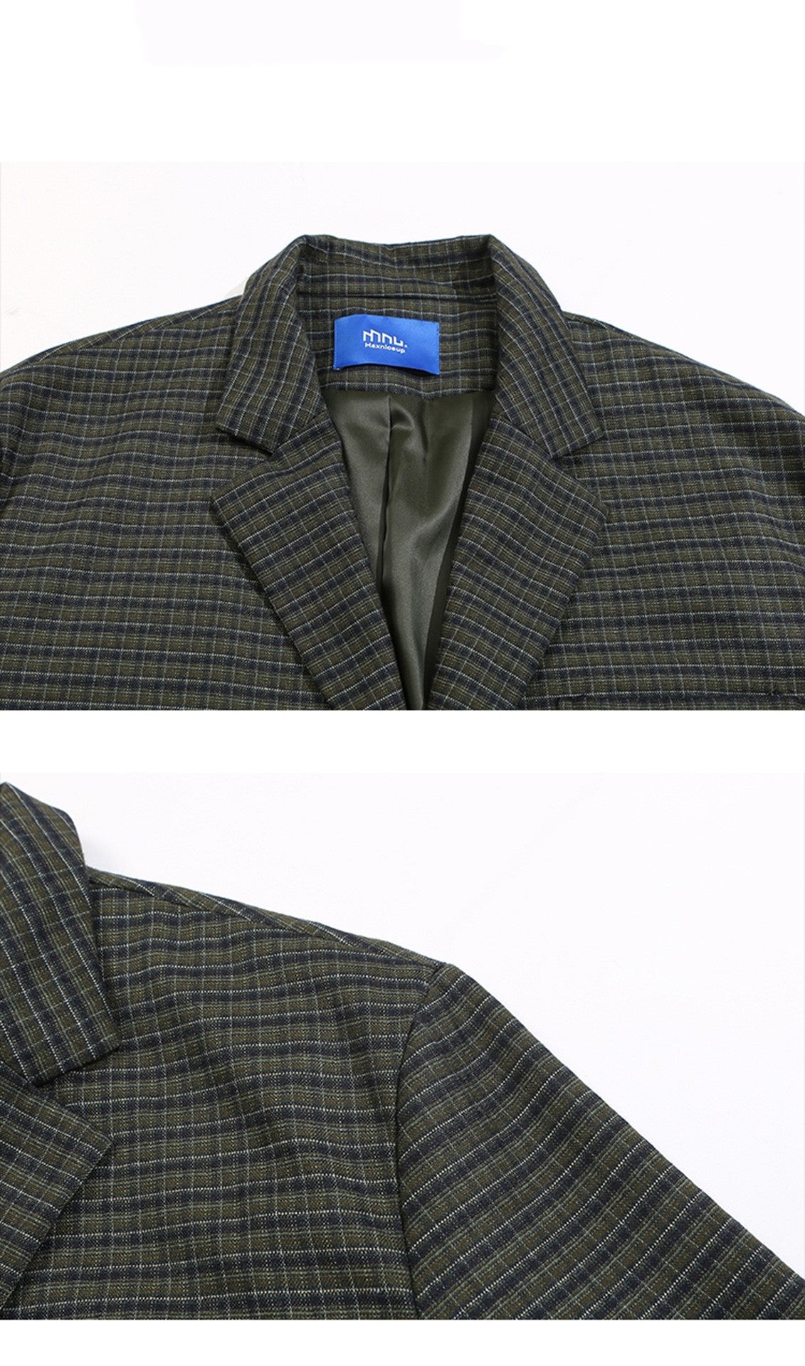 Ralph – Costume à Carreaux de Style Universitaire