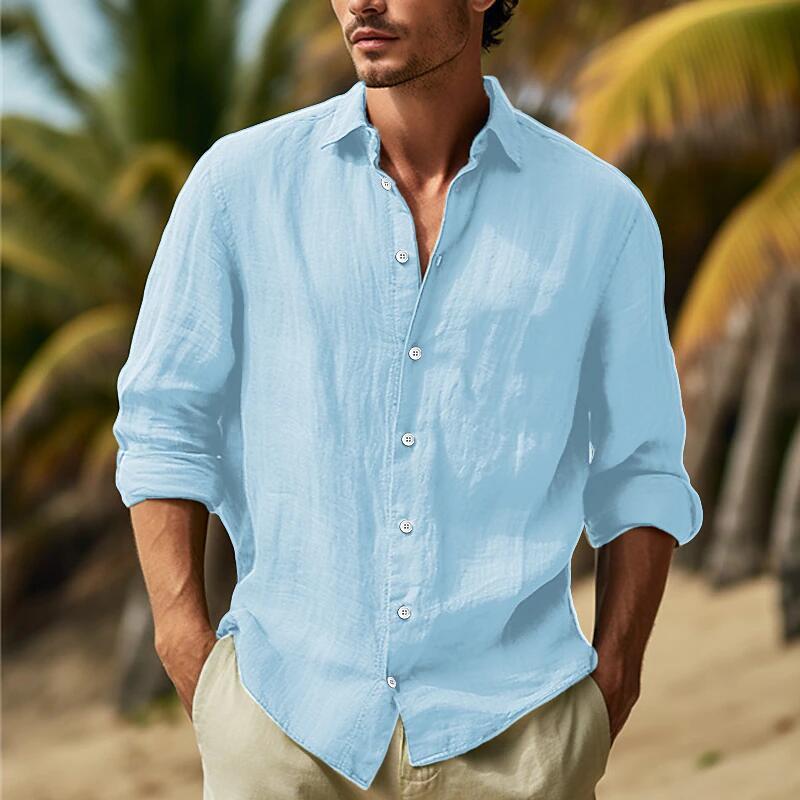 Rodney – Chemise Unie Grande Taille