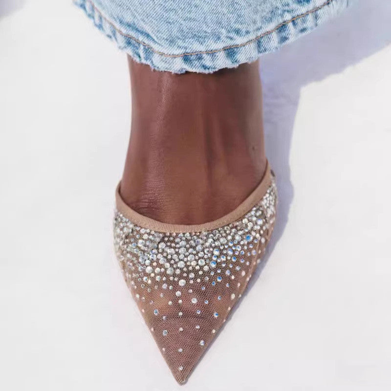 Hayley – Talons Hauts en Maille Brillante