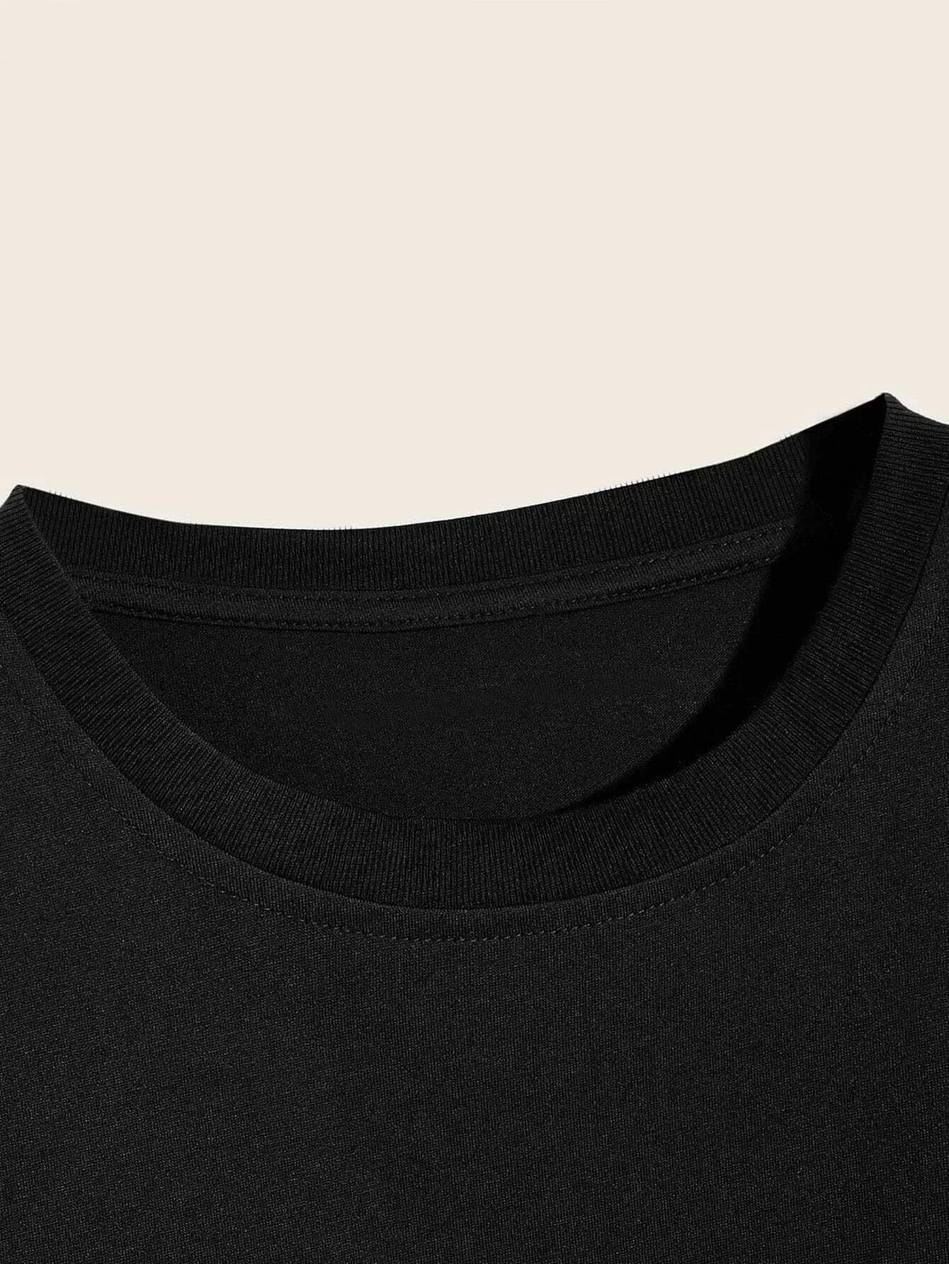 Danny – T-shirt Imprimé Rose pour Hommes, Col Rond, Manches Courtes