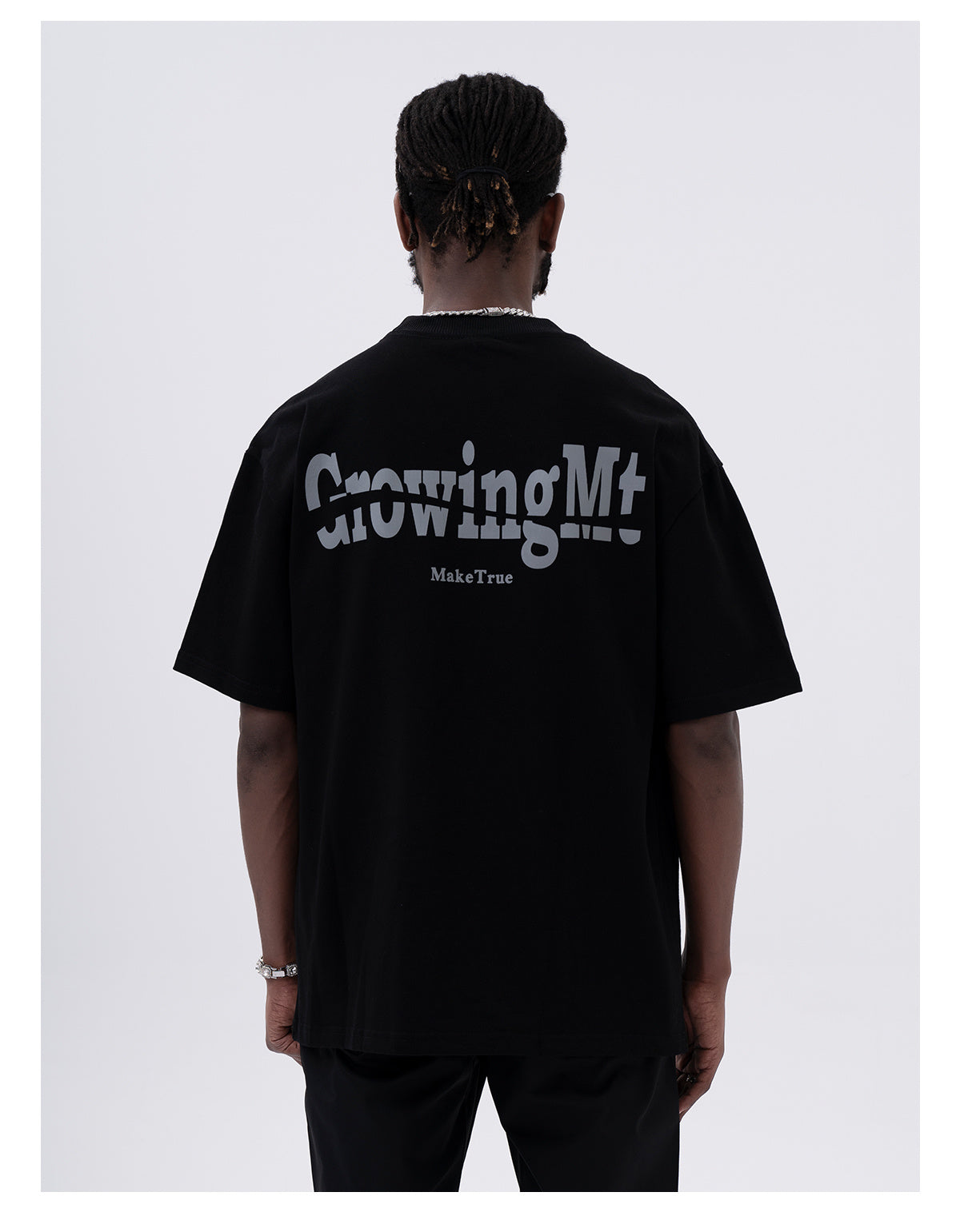 Gerald – T-shirt à Manches Courtes avec Imprimé Lettre au Dos