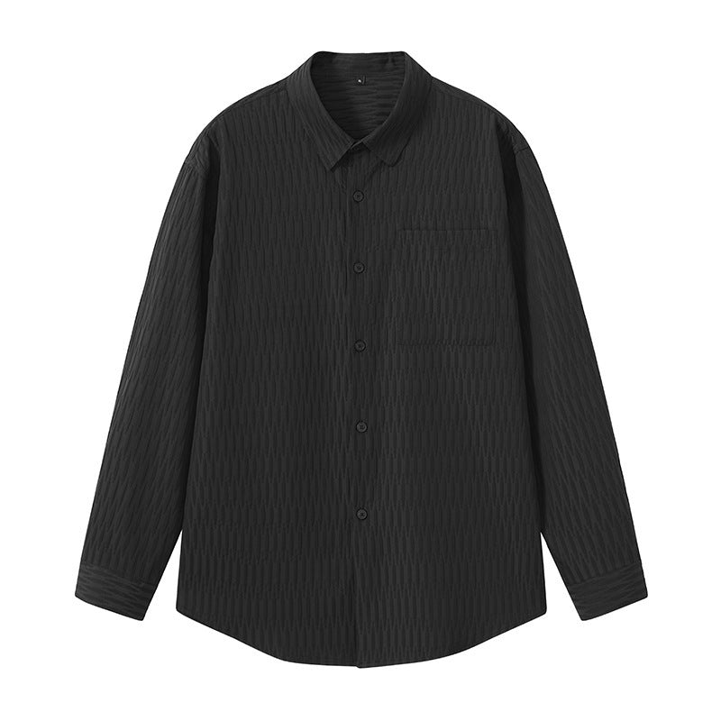 Jeff – Chemise Plissée Ample pour Automne