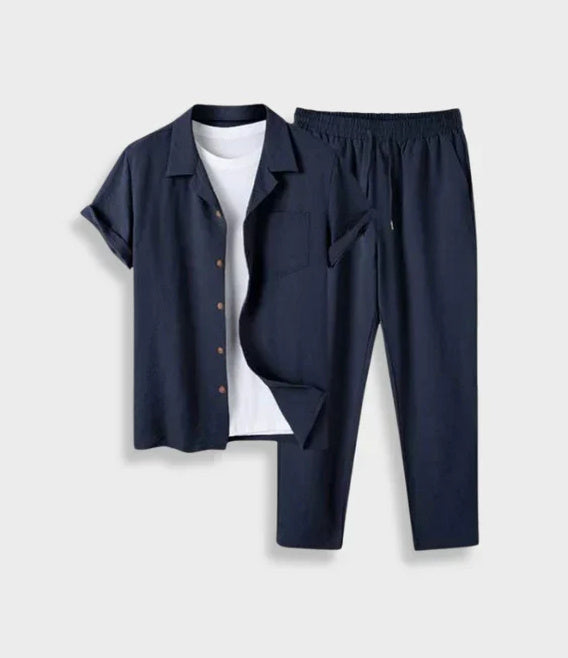 Fred – Chemise en Coton et Lin pour Homme