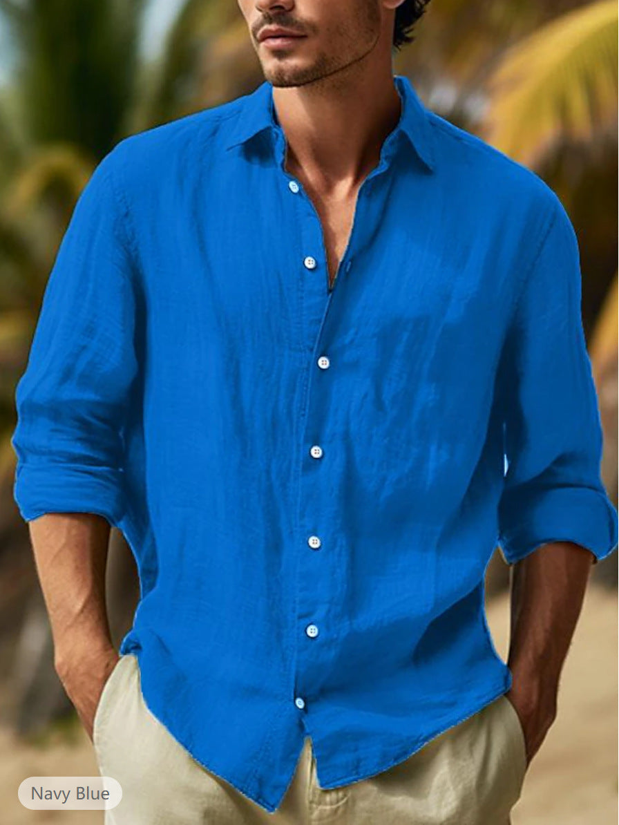 Rodney – Chemise Unie Grande Taille