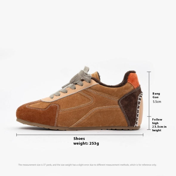 Alison – Chaussures d'Entraînement Allemandes Retro avec Talons Cachés en Cuir Vegan Printemps 2025