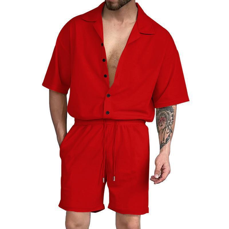 George – Ensemble Chemise à Manches Courtes pour Homme