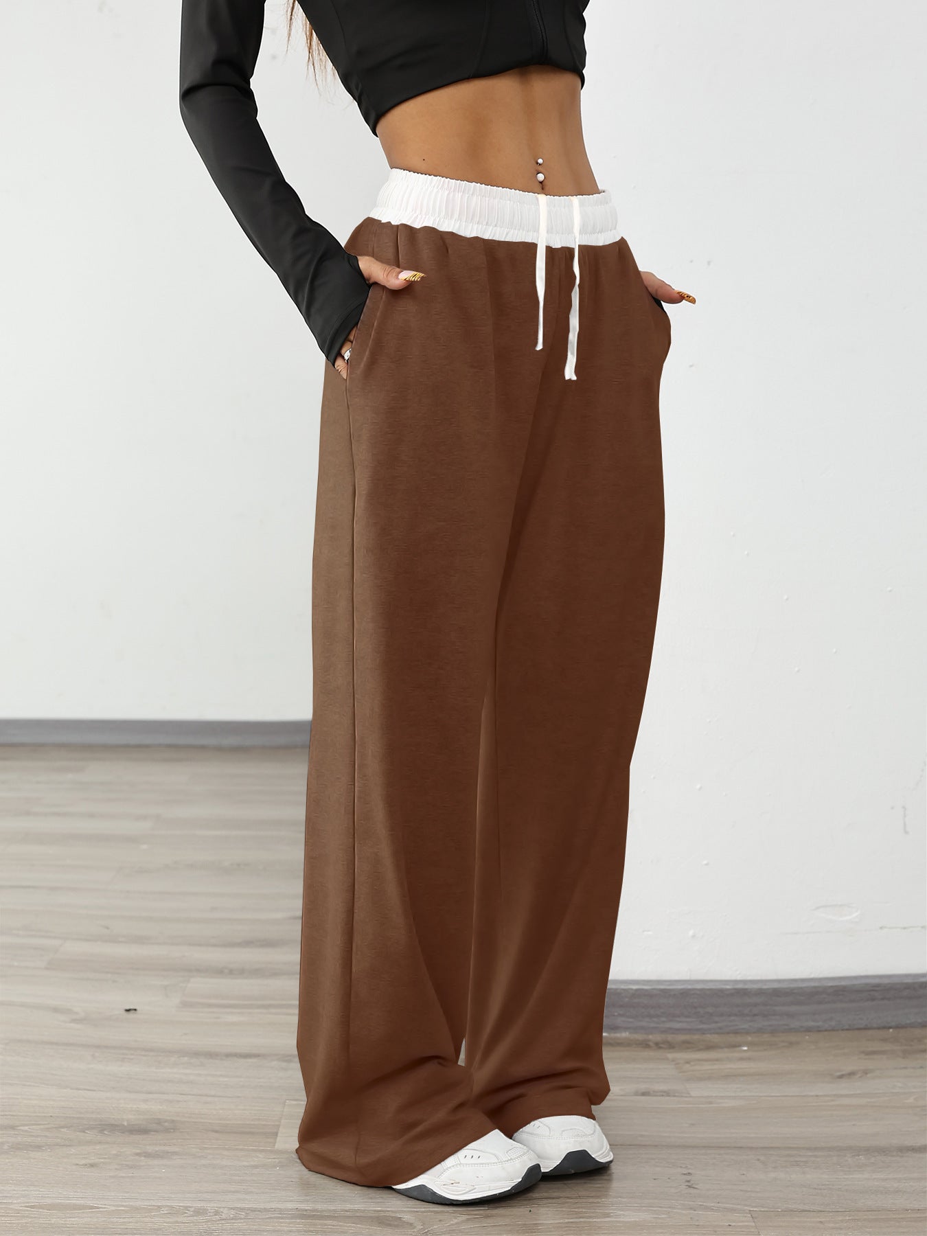 Sophie – Pantalon de Sport Confortable à Cordon Contrasté