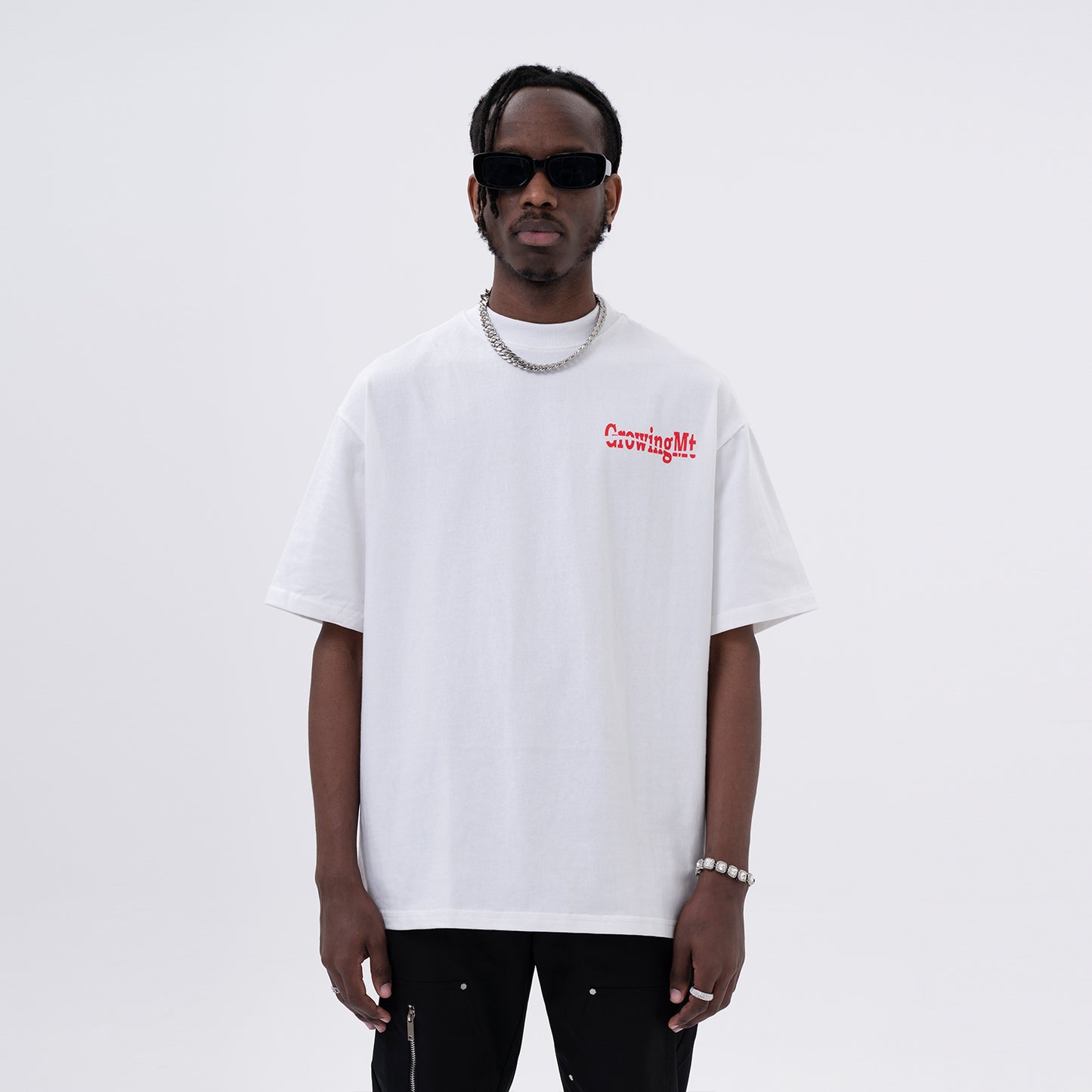 Gerald – T-shirt à Manches Courtes avec Imprimé Lettre au Dos