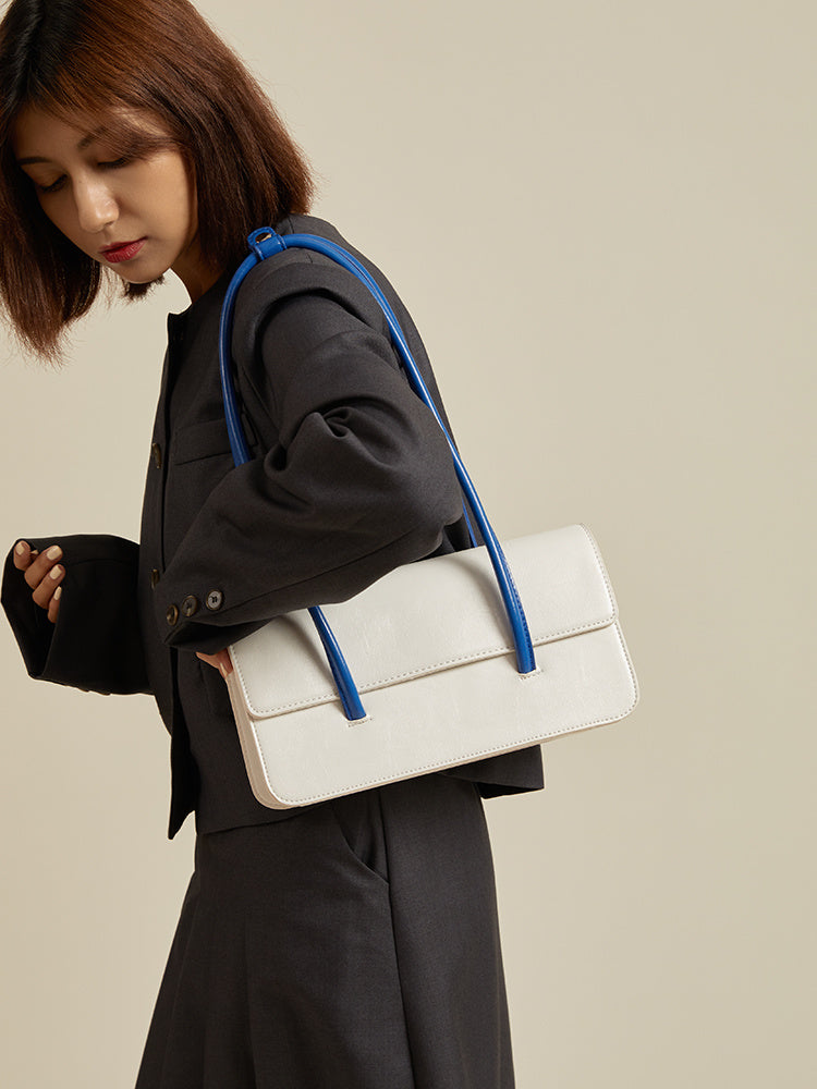 Jean – Sac à Main Contrasté Bleu Klein