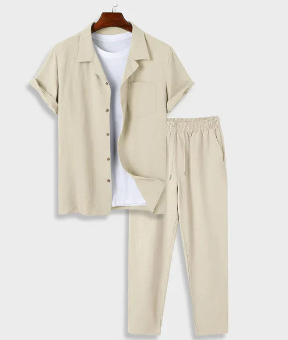 Fred – Chemise en Coton et Lin pour Homme