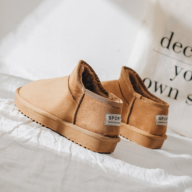 Sarah – Chaussures Courtes en Coton Chaudes