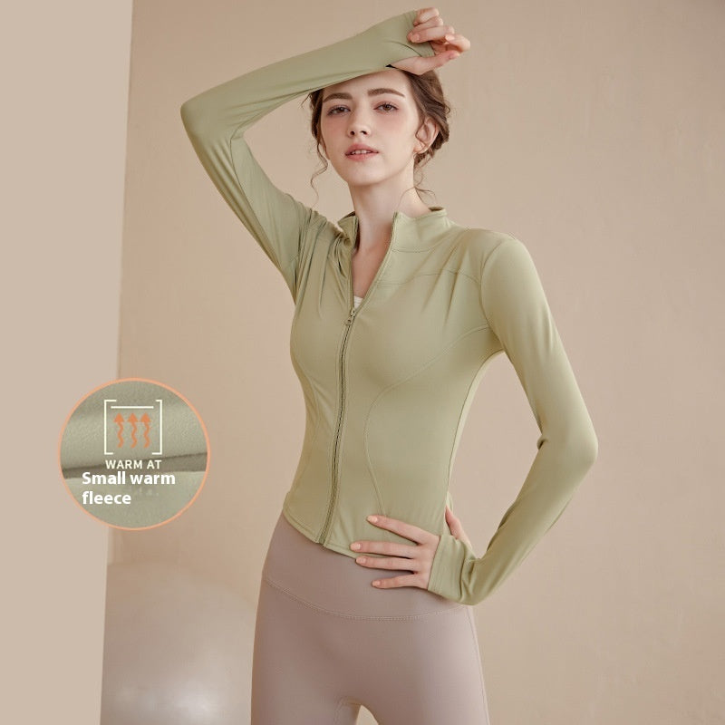 Alice – Manteau de Sport à Col Montant Doublé en Polaire pour Femme