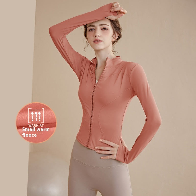 Alice – Manteau de Sport à Col Montant Doublé en Polaire pour Femme