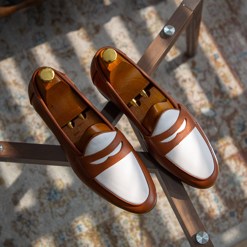 Ross – Chaussures Décontractées Tendance Champagne en Cuir Vegan