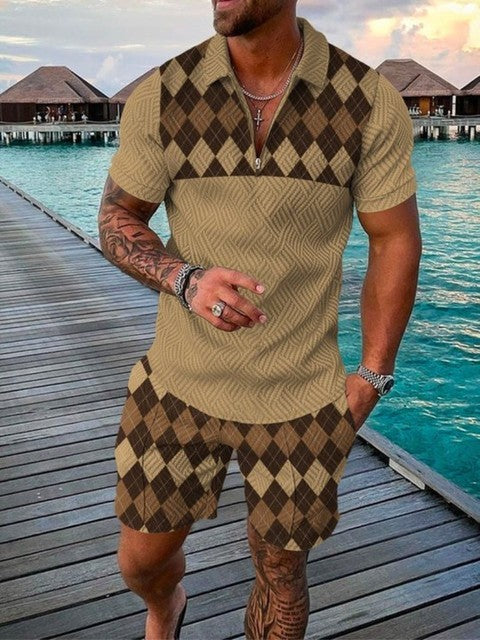 Wayne – Ensemble Polo et Short Décontracté pour Homme