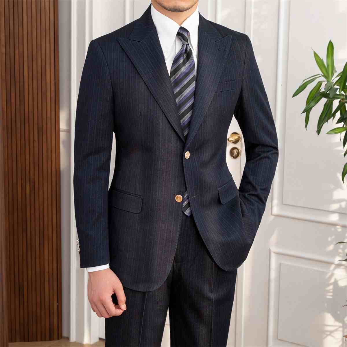 Jeremy – Costume Slim Double Boutonnage Automnal