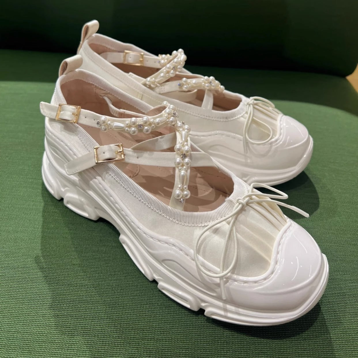 Sophia – Chaussures Mary Jane en Cuir Vegan avec Lacets