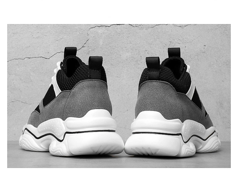 Wayne – Chaussures Casual Mi-Talon à Rehaussement Invisible et Cuir Vegan