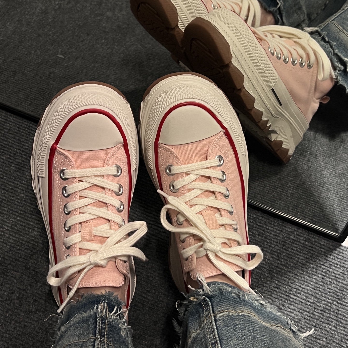 Imogen – Chaussures de Sport en Toile Respirantes à Semelle Épaisse