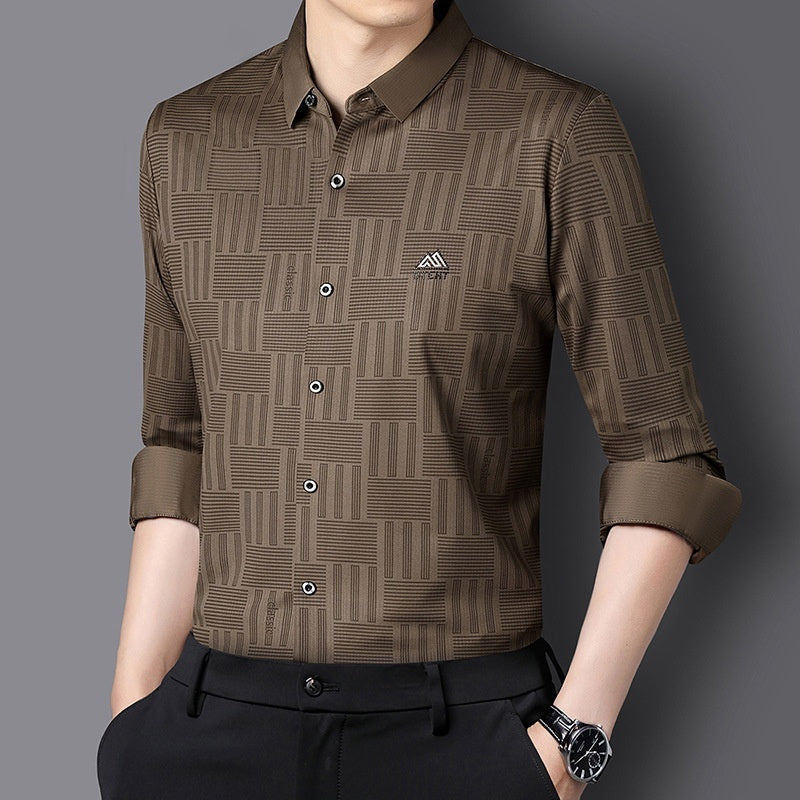 Stewart – Chemise décontractée à manches longues pour homme