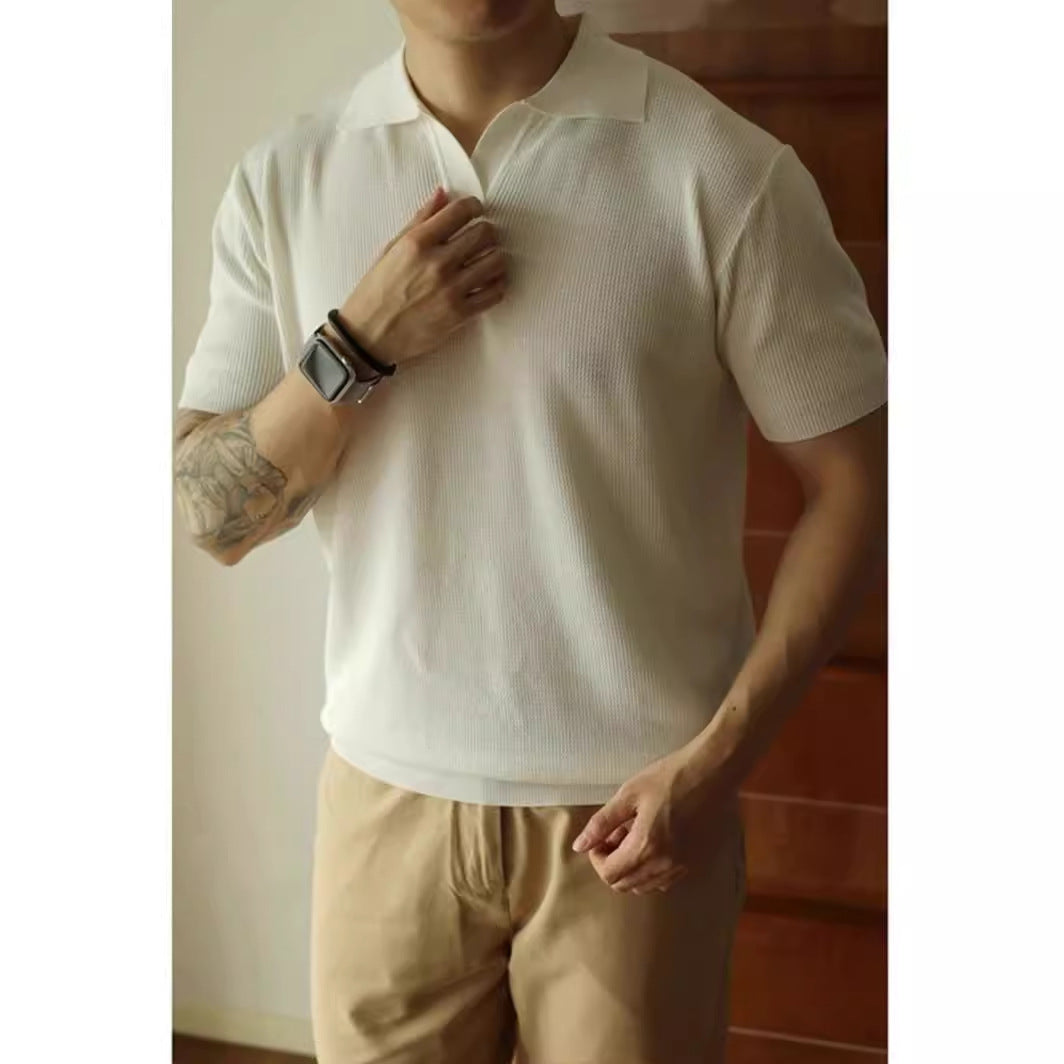 Jonathan – Polo à Col en V pour Hommes