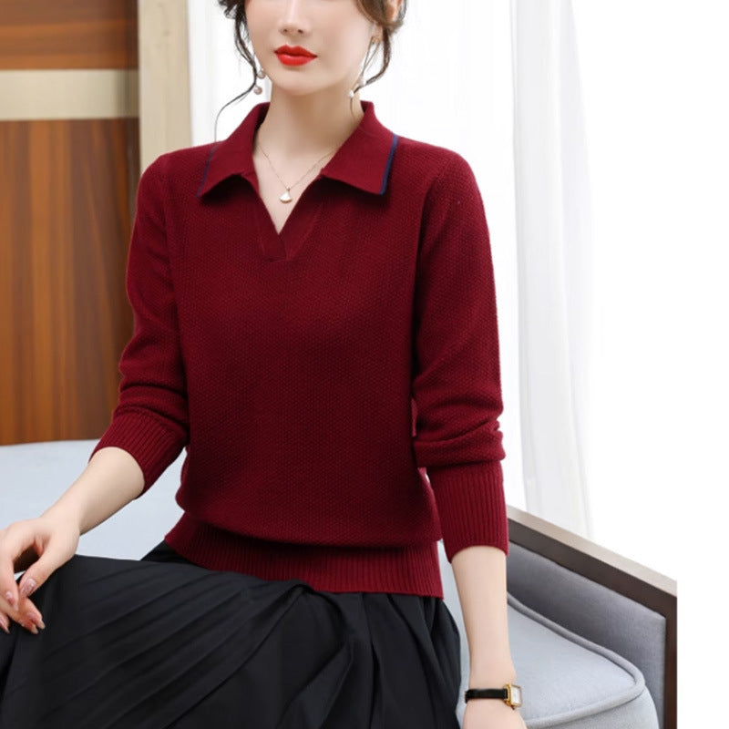 Rachael – Pull à Col Polo Style Occidental
