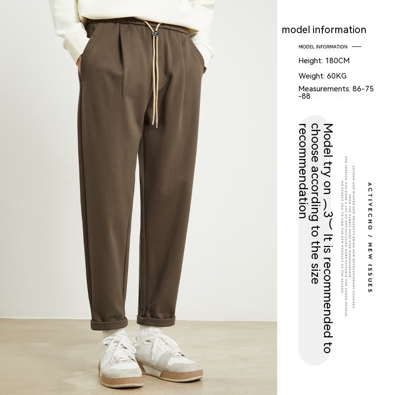 Donald – Pantalon Crayon Doublé en Polaire pour Hommes