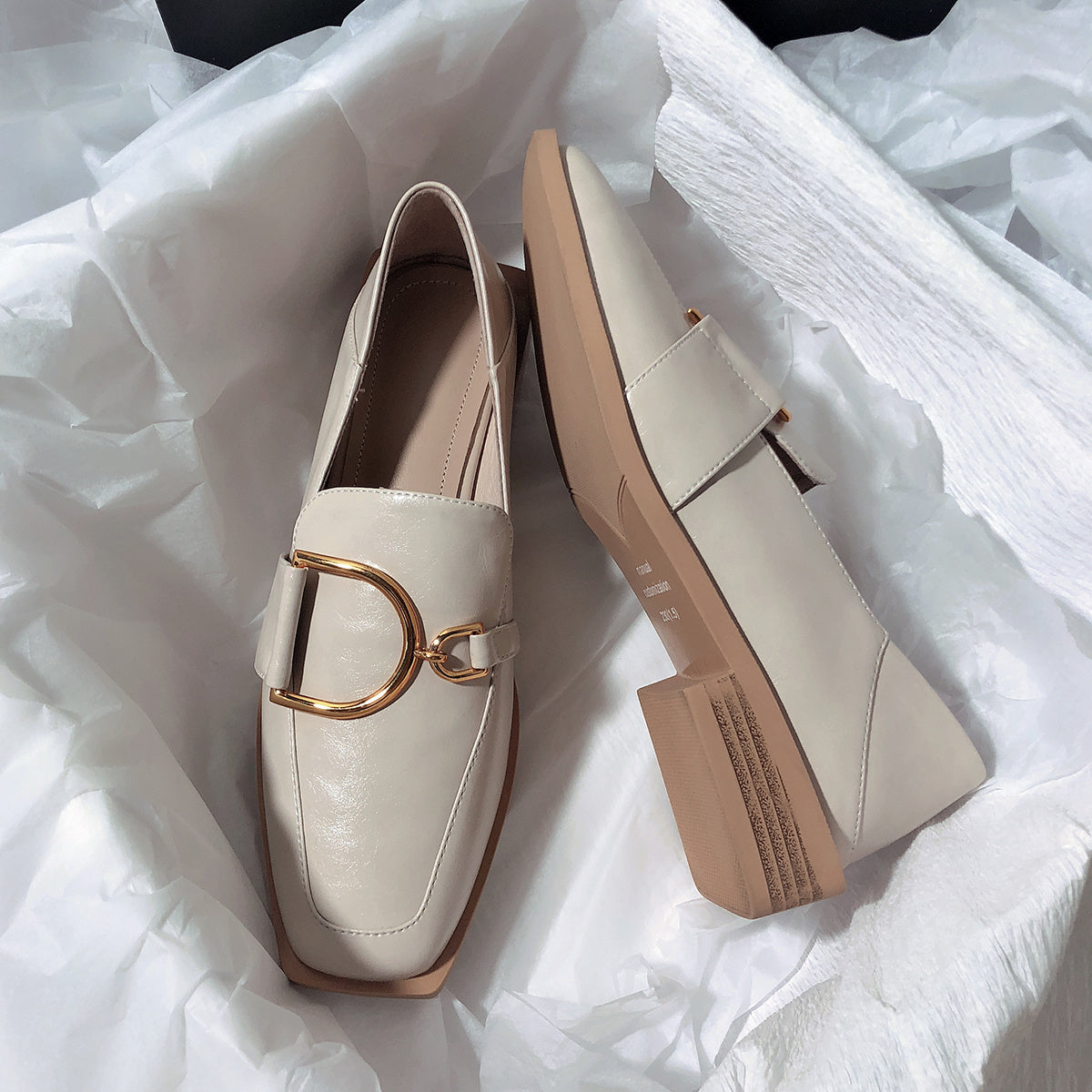 Ann – Mocassins plats deux-en-un en cuir vegan