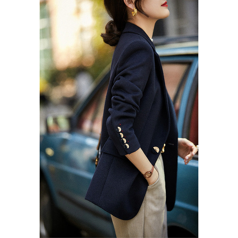 Karen – Veste de Costume en Laine pour Automne et Hiver