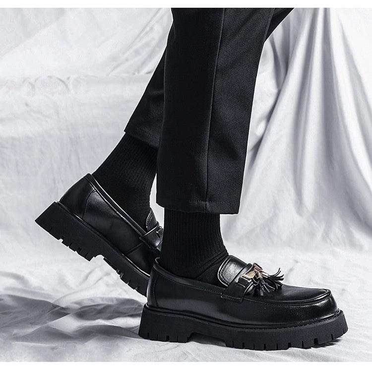 Trevor – Chaussures Style Britannique en Cuir Vegan Noir