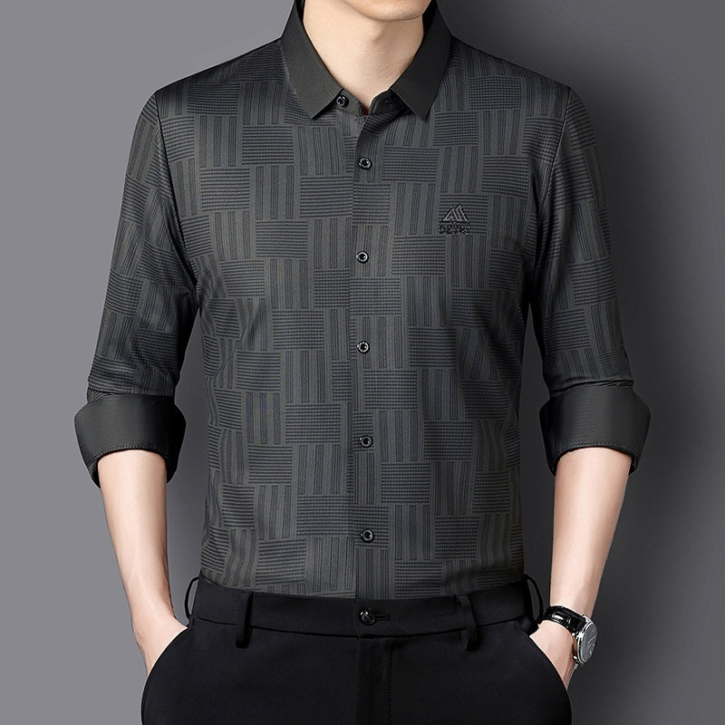 Stewart – Chemise décontractée à manches longues pour homme