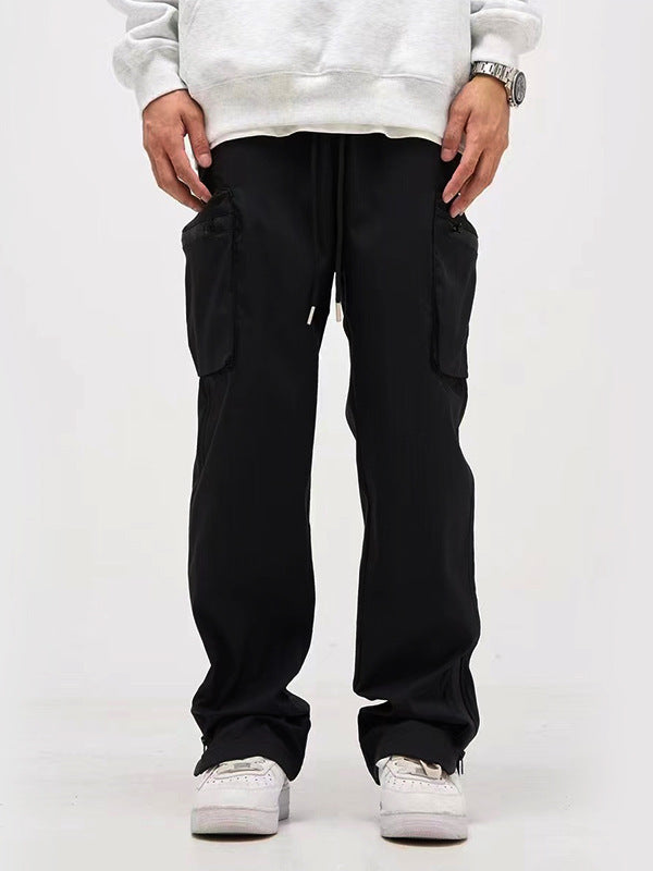 Simon – Pantalon rétro à fente avec fermeture éclair