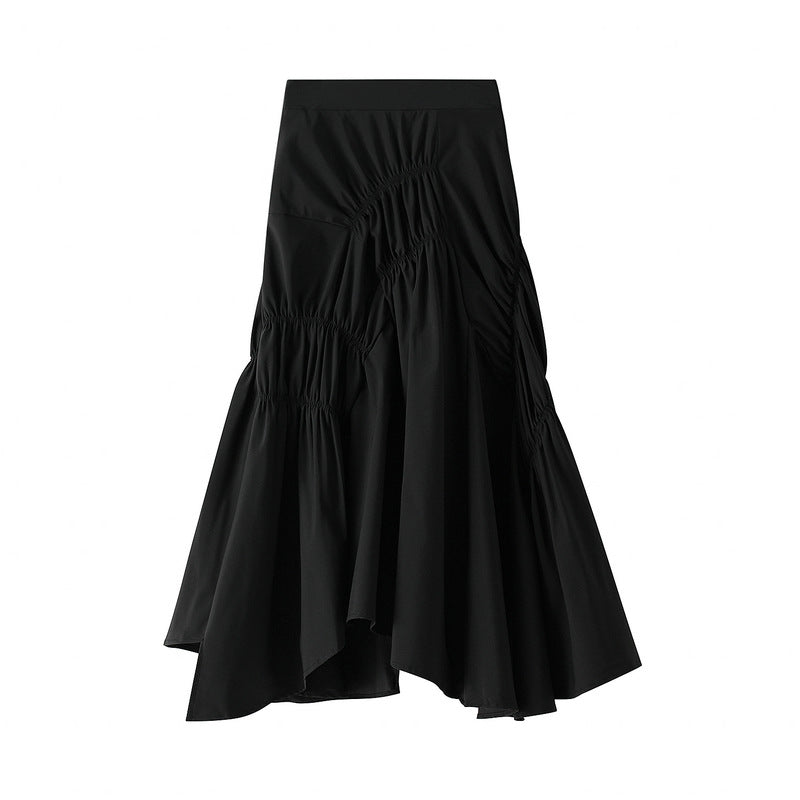 Jessica – Jupe Midi Plissée Noir et Blanc