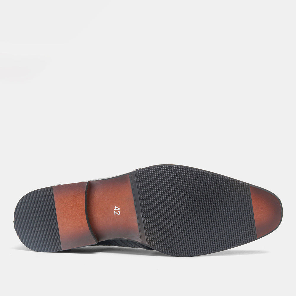 Julian – Chaussures vintage en cuir vegan avec motif