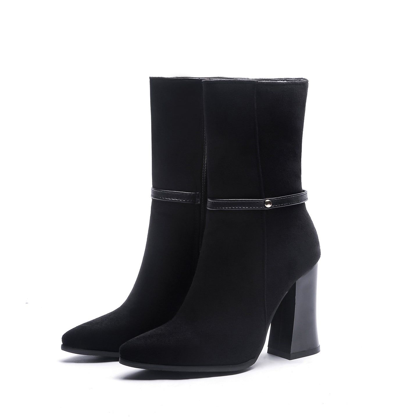 Sandra – Bottes Épaisses à Talons Hauts pour Femmes