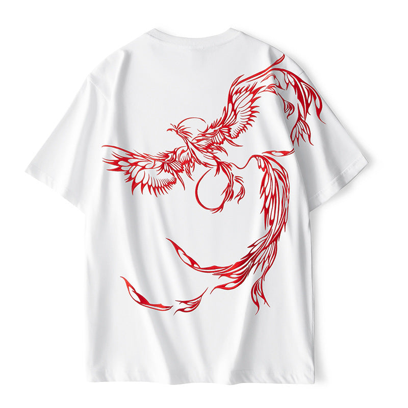 Lewis – T-shirt à manches courtes avec Phénix brodé