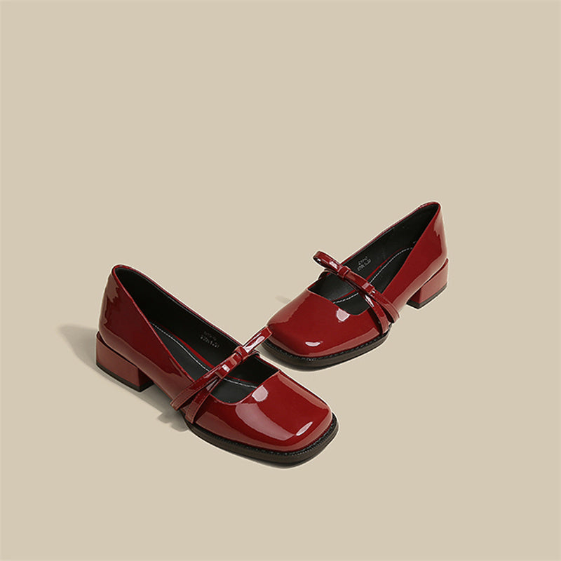 Anne – Chaussures Mary Jane à Talon Épais