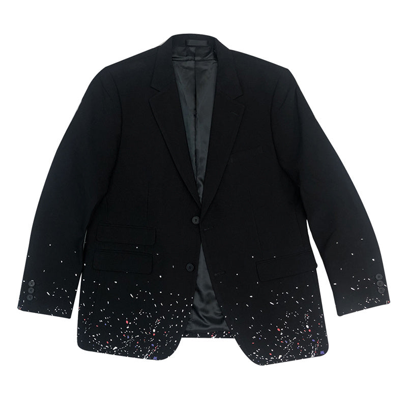 Christopher – Costume décontracté à pois d'encre