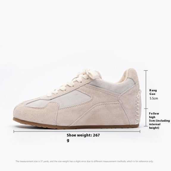Alison – Chaussures d'Entraînement Allemandes Retro avec Talons Cachés en Cuir Vegan Printemps 2025