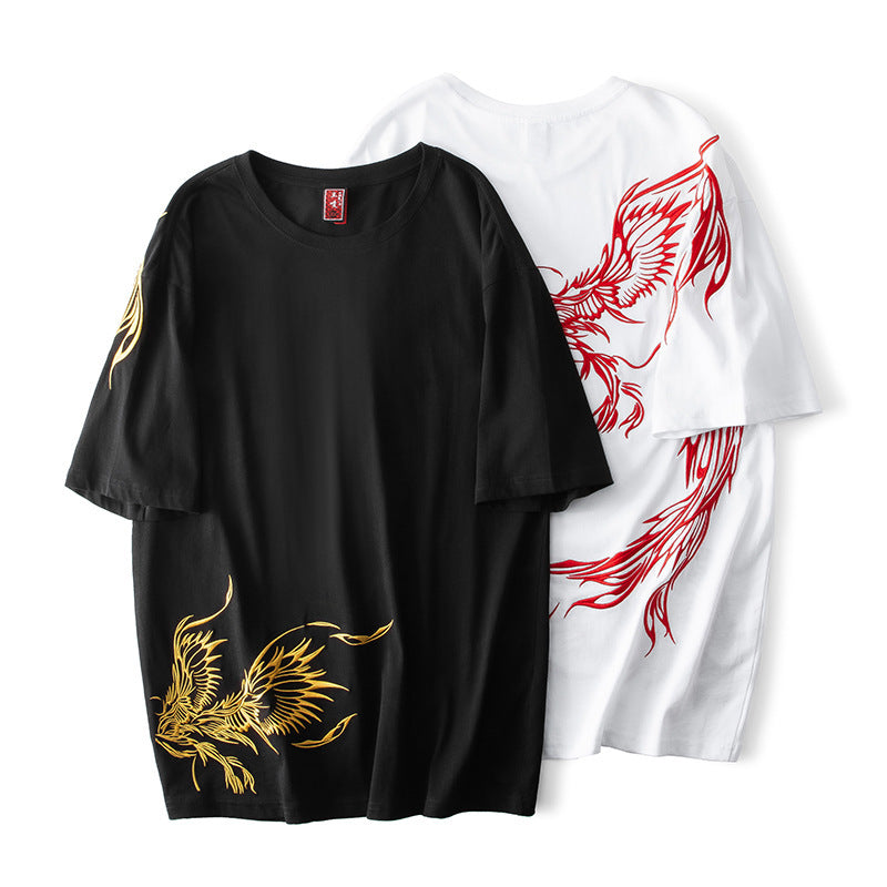 Lewis – T-shirt à manches courtes avec Phénix brodé