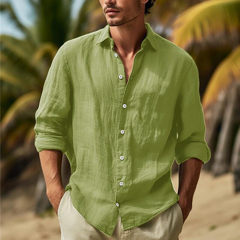 Rodney – Chemise Unie Grande Taille