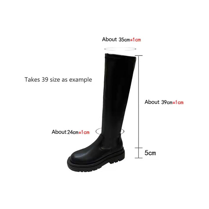 Holly – Bottes Hautes à Semelle Épaisse pour Femmes