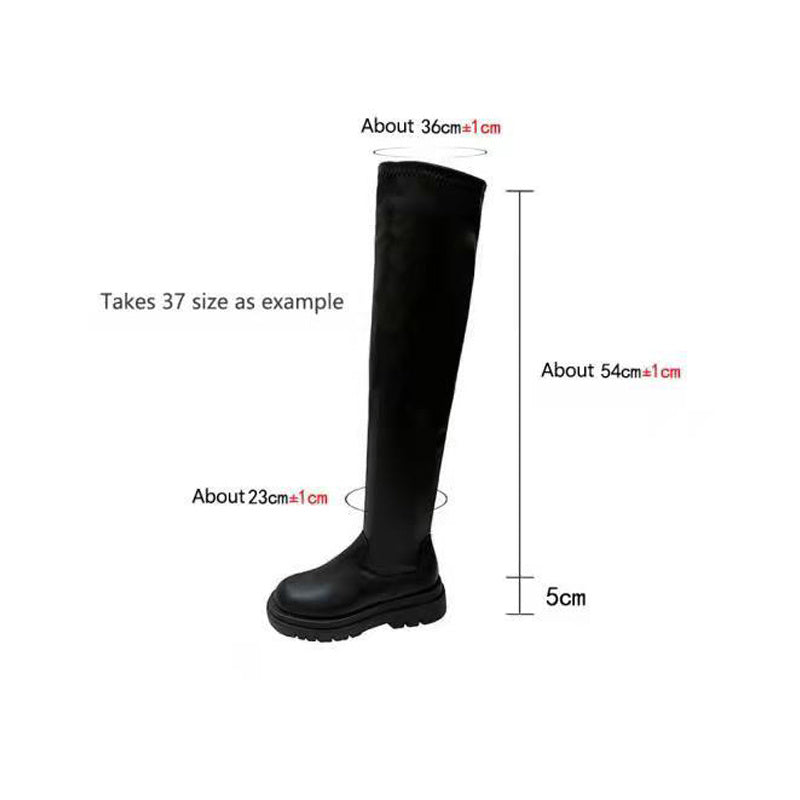 Holly – Bottes Hautes à Semelle Épaisse pour Femmes