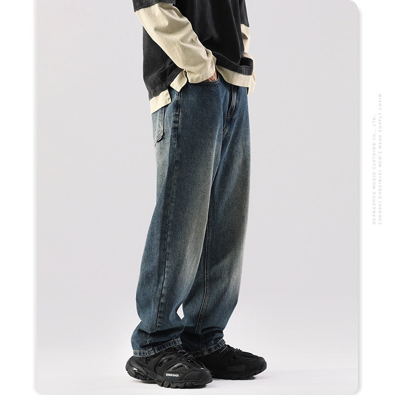 James – Pantalon Large en Jean Style Japonais