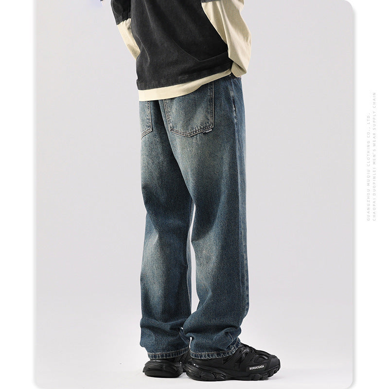 James – Pantalon Large en Jean Style Japonais