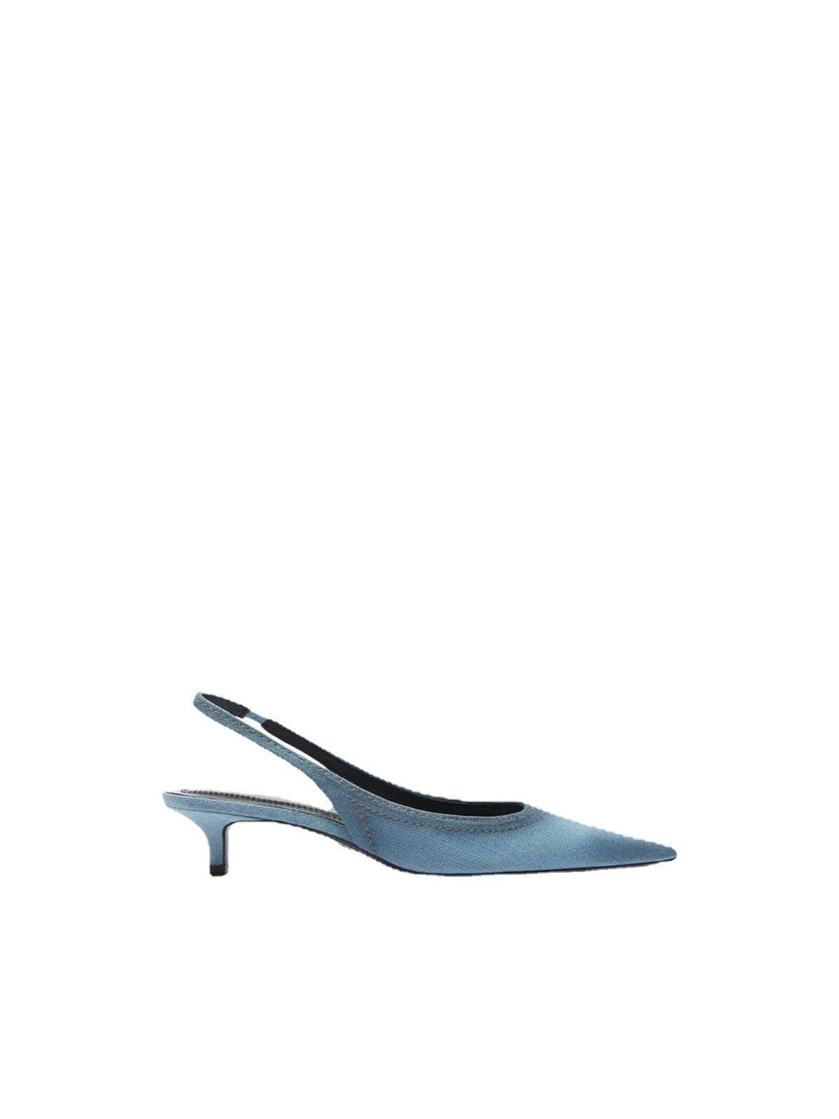 Francesca – Talons hauts en denim bleu