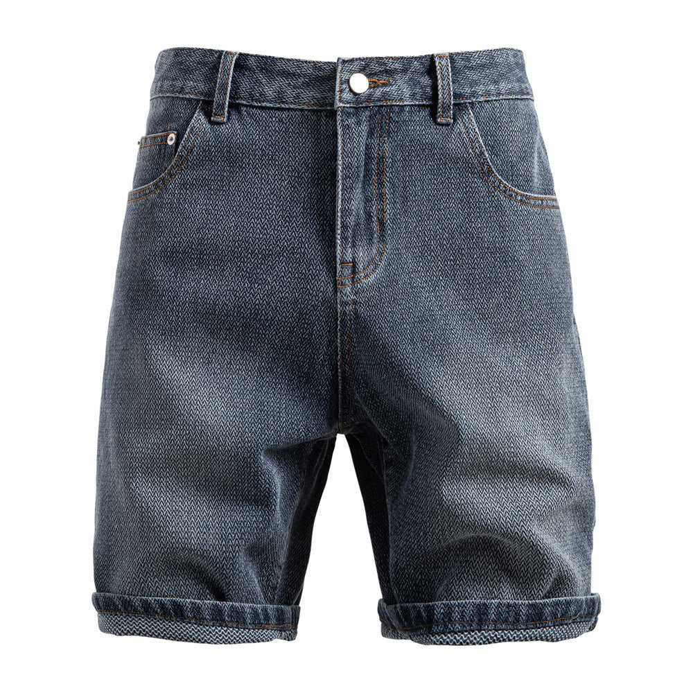 Carl – Shorts en Denim à Motif Ciel Étoilé pour Hommes