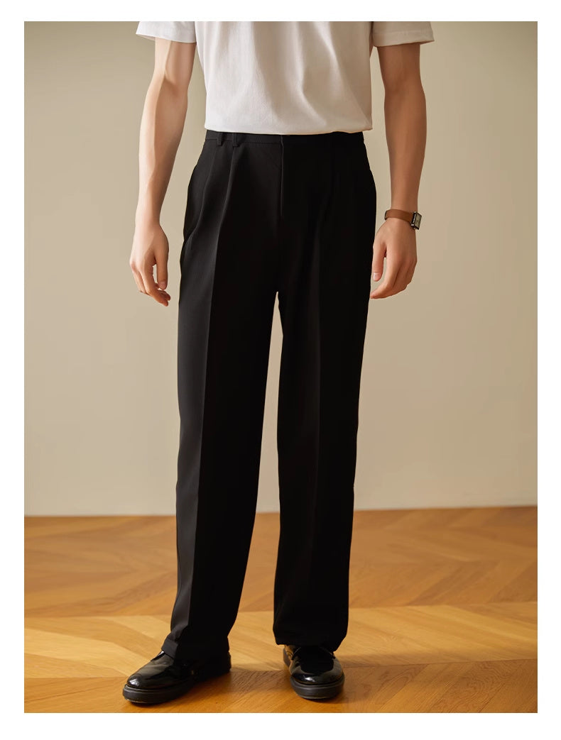Ricky – Pantalon Commuter Affaires Drapé Décontracté