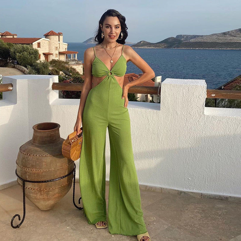 Kate – Combinaison Taille Haute à Effet Portefeuille