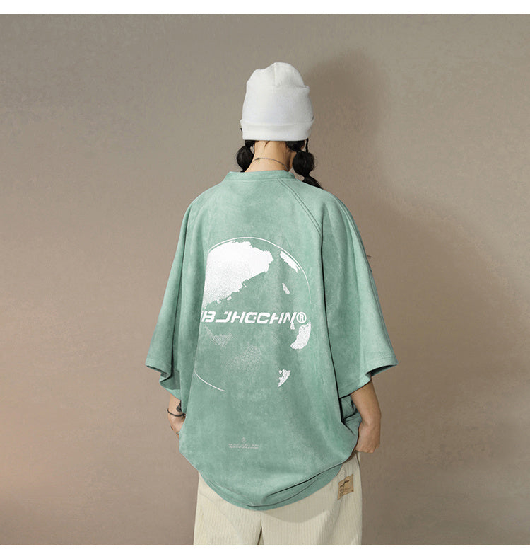 Emily – T-shirt Oversize en Suédine